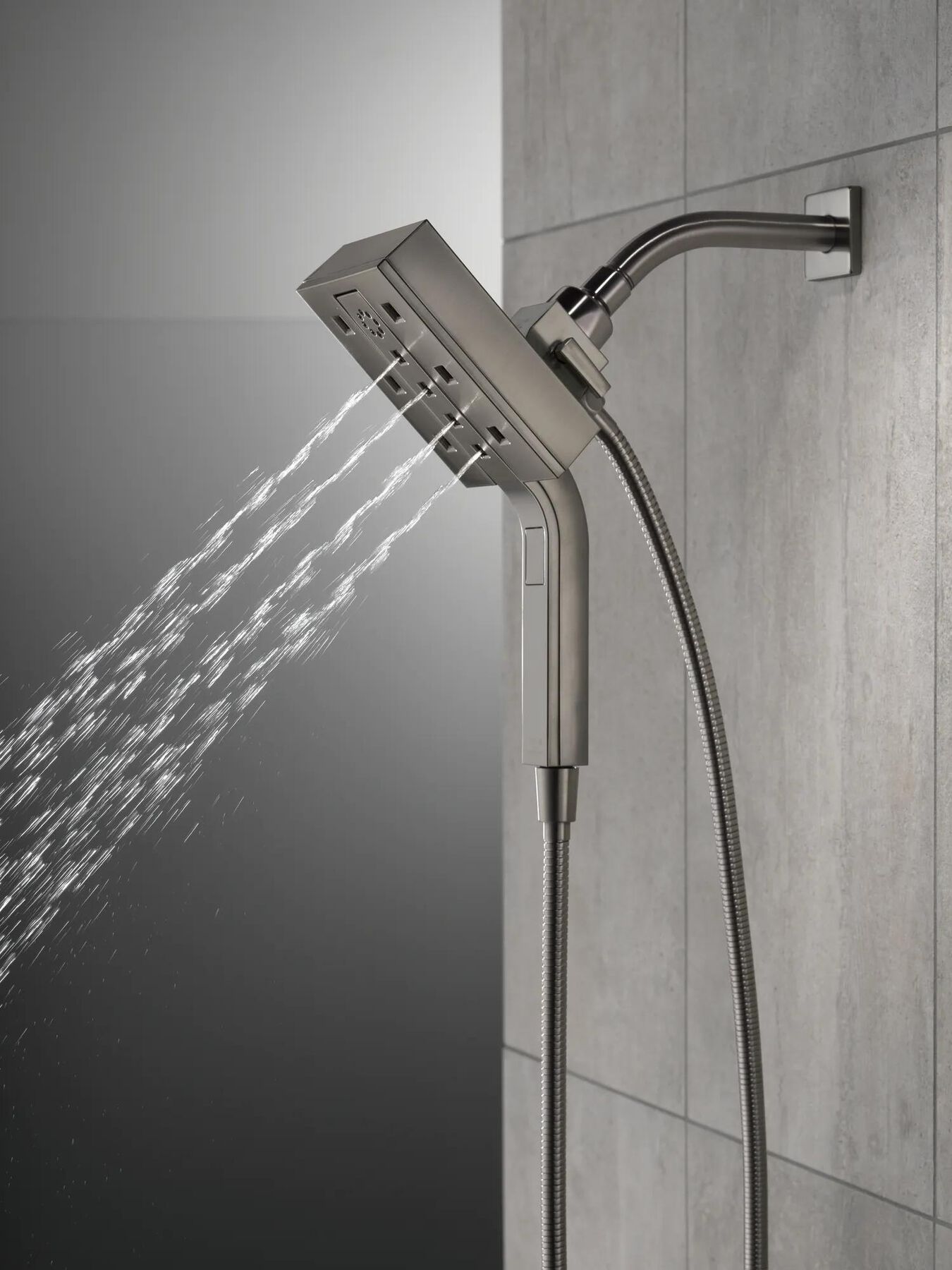 H<sub>2</sub>Okinetic&reg; In2ition&reg; 4-Setting Two-in-One Shower