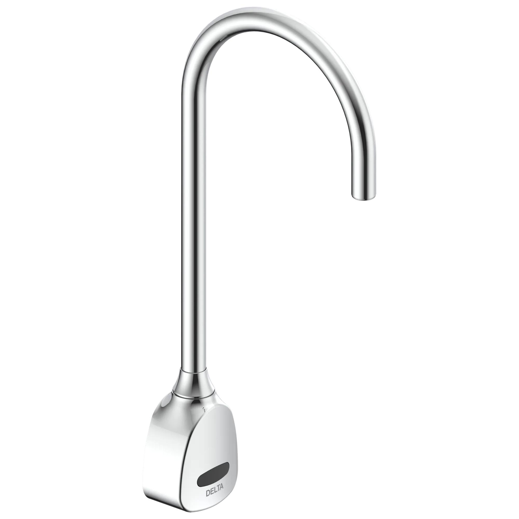 Hardwire Electronic Wallmount Basin Faucet with Gooseneck Spout