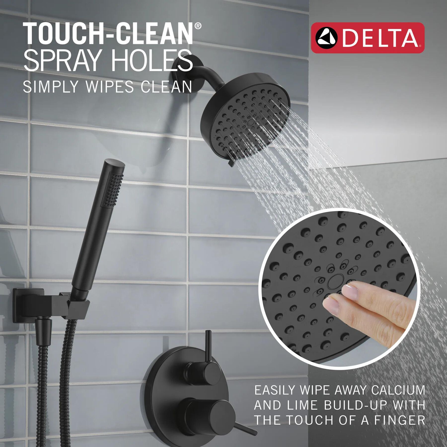 14S Shower Trim w Fixed Head & Hand Shower