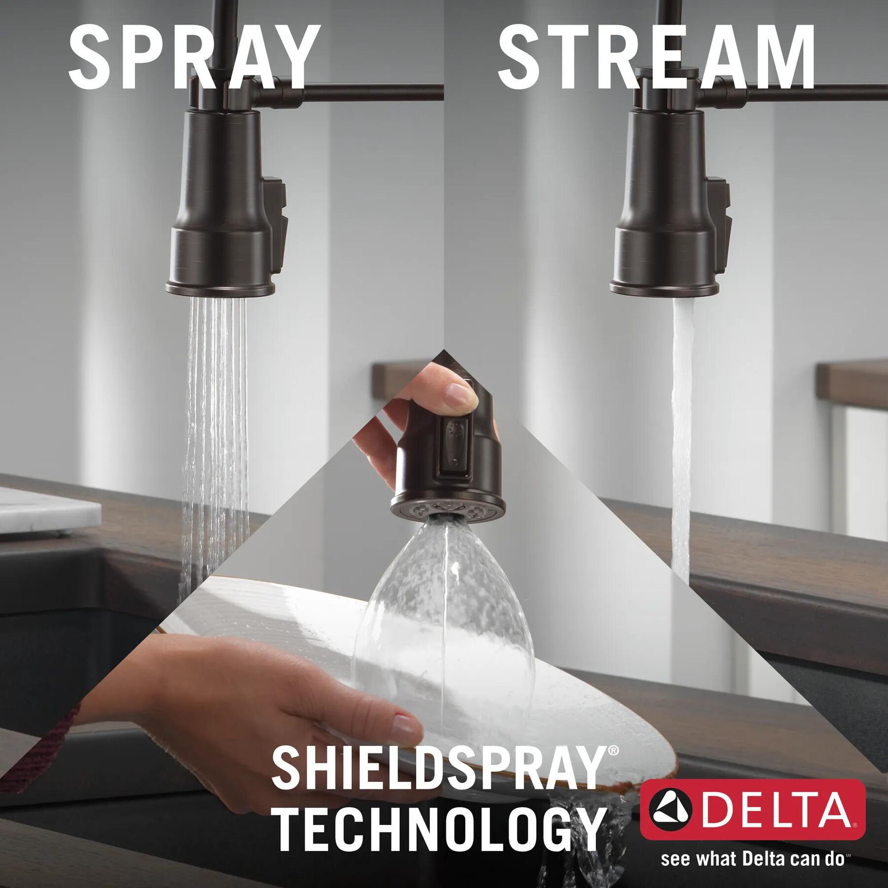 Single-Handle Pull-Down Spring Kitchen Faucet (Recertified)