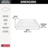 36x36 Alcove Shower Base and Wall Set Bundle