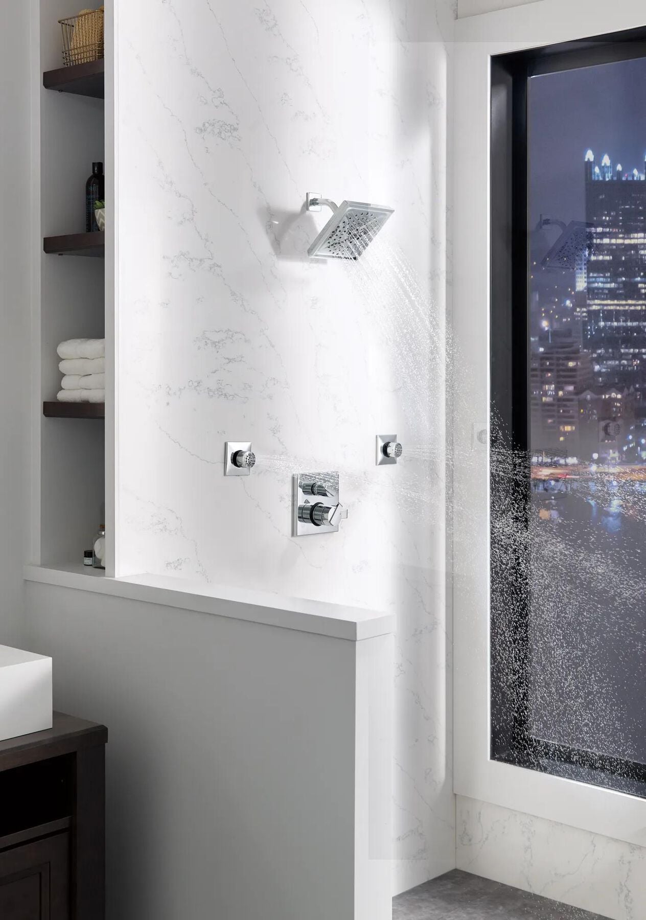 H<sub>2</sub>Okinetic&reg; 3-Setting Raincan Shower Head