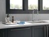 Single Handle Pull-Down Kitchen Faucet with Touch<sub>2</sub>O&reg; Technologyand Soap Dispenser