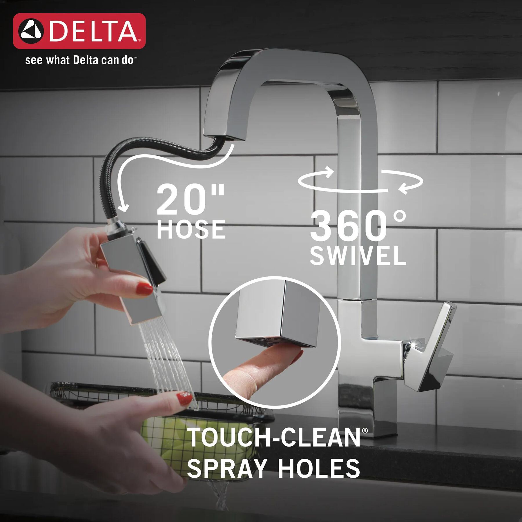 Single-Handle Pull-Down Kitchen Faucet