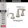 Two Handle Widespread Bathroom Faucet (Recertified)
