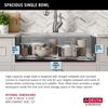 30&rdquo; Workstation Kitchen Sink Undermount Stainless Steel Single Bowl with WorkFlow&trade; Ledge and Accessories