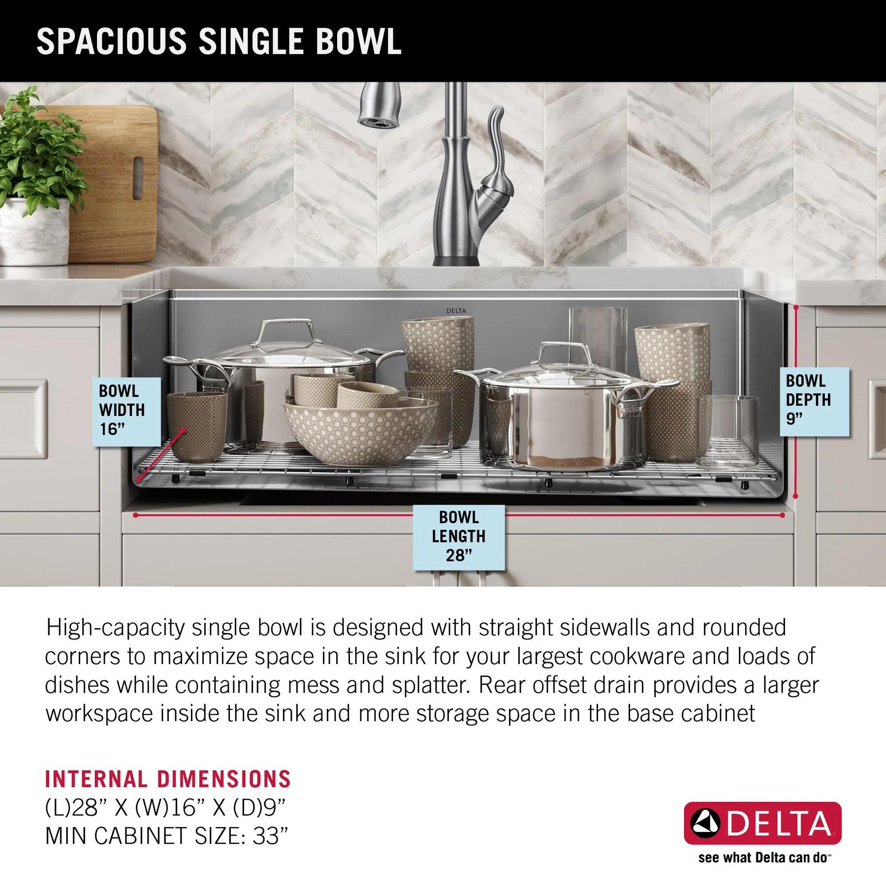 30&rdquo; Workstation Kitchen Sink Undermount Stainless Steel Single Bowl with WorkFlow&trade; Ledge and Accessories
