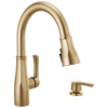 Single Handle Pull-Down Kitchen Faucet with Soap Dispenser and ShieldSpray &reg; Technology (Recertified)