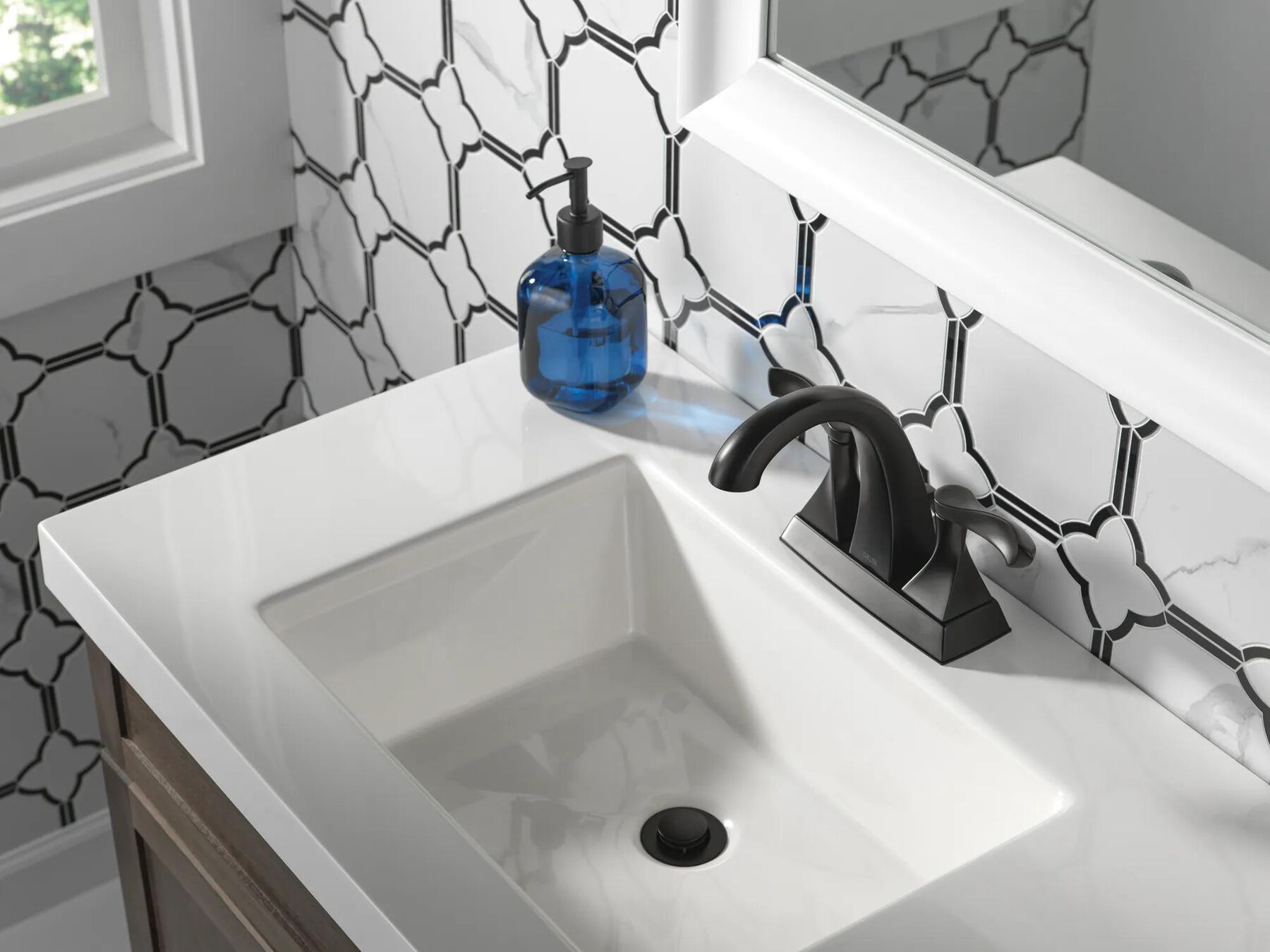 Two Handle Centerset Bathroom Faucet