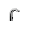 Single Hole Electronic Lavatory Faucet with Side Mixer - Battery Operated