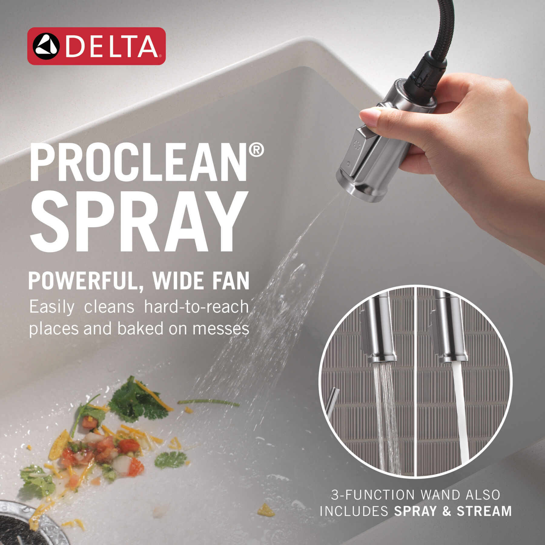 Touch2O&reg; Technology Kitchen Faucet with Touchless Technology