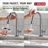 Touch<sub>2</sub>O&reg; Technology Kitchen Faucet with Touchless Technology (Recertified)