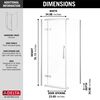 36" x 36" Frameless Shower Enclosure