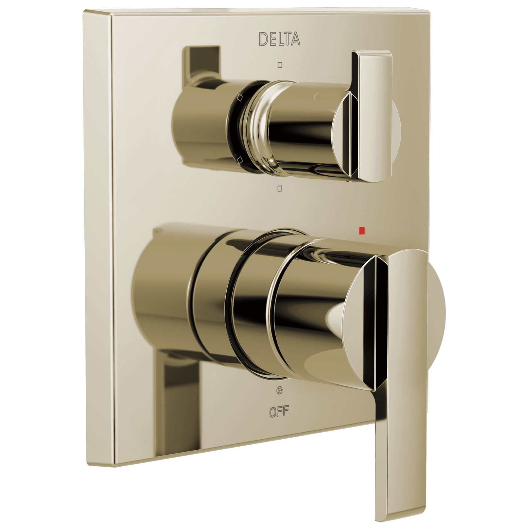 Angular Modern Monitor&reg; 14 Series Valve Trim with 6-Setting Integrated Diverter
