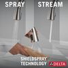 Single Handle Pull-Down Kitchen Faucet with Soap Dispenser and ShieldSpray Technology
