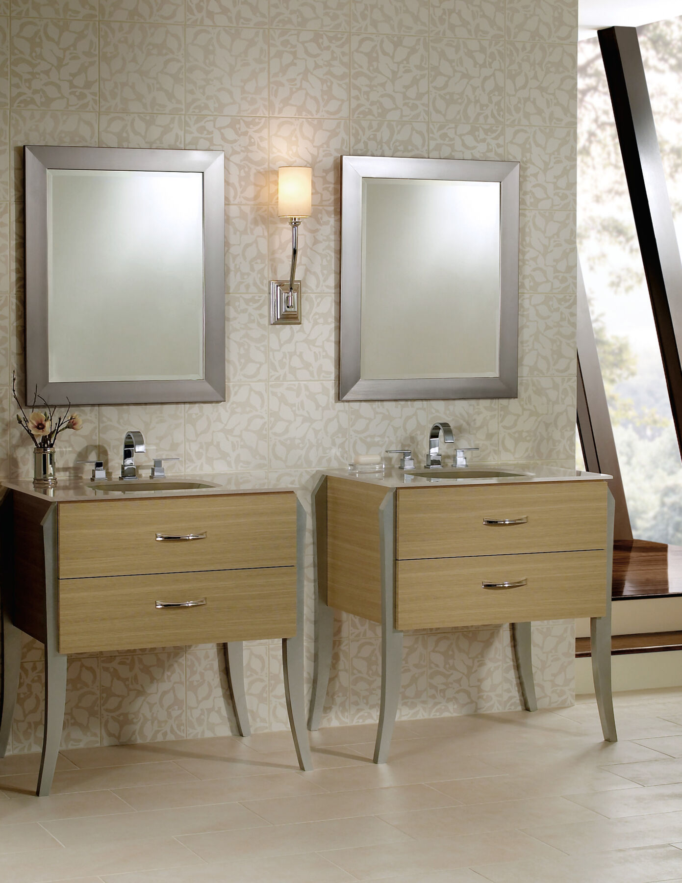 Two Handle Widespread Bathroom Faucet (Recertified)