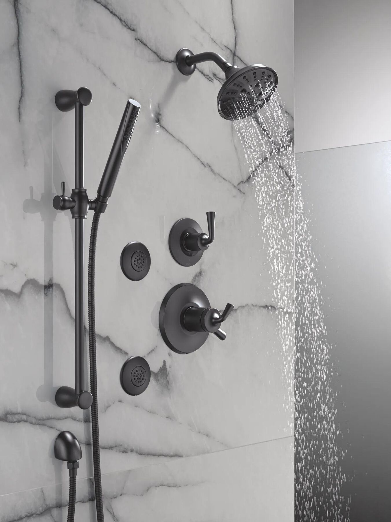 Premium Single-Setting Slide Bar Hand Shower
