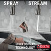 Single Handle Pull-Down Kitchen Faucet with Soap Dispenser and ShieldSpray&reg; Technology (Recertified)