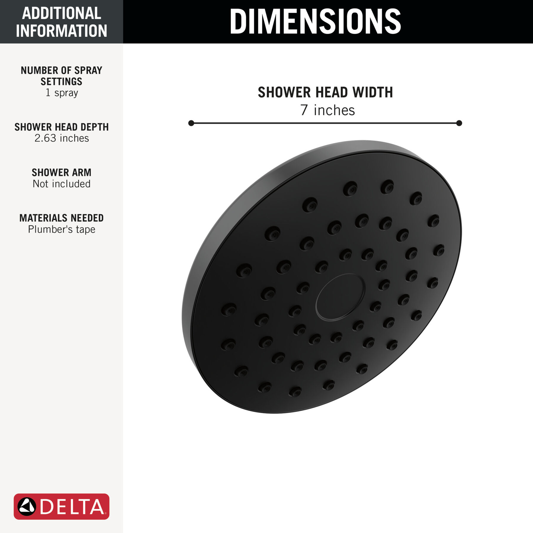 PivotPro&trade; Raincan Shower Head