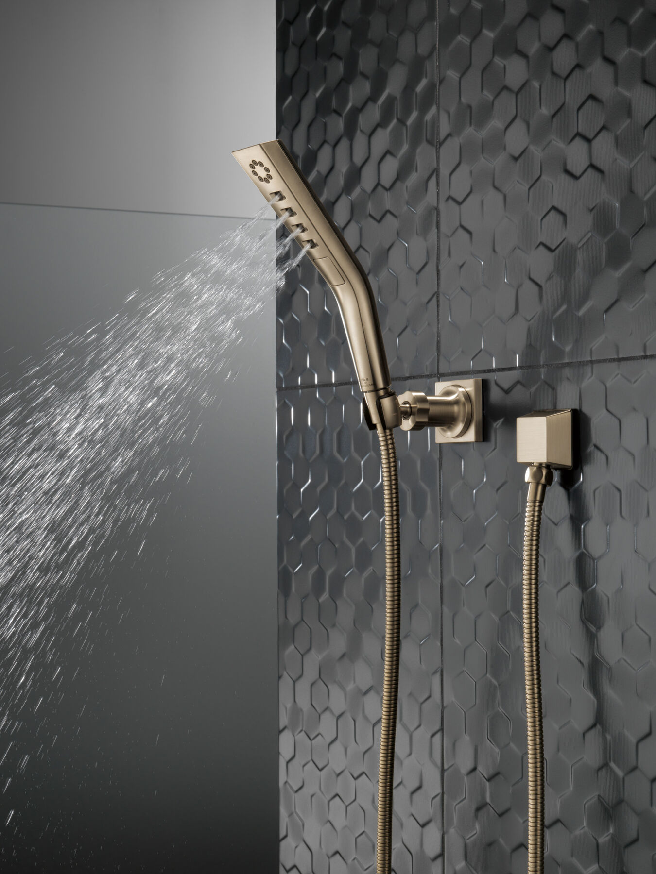 H<sub>2</sub>Okinetic&reg; 3-Setting Wall Mount Hand Shower