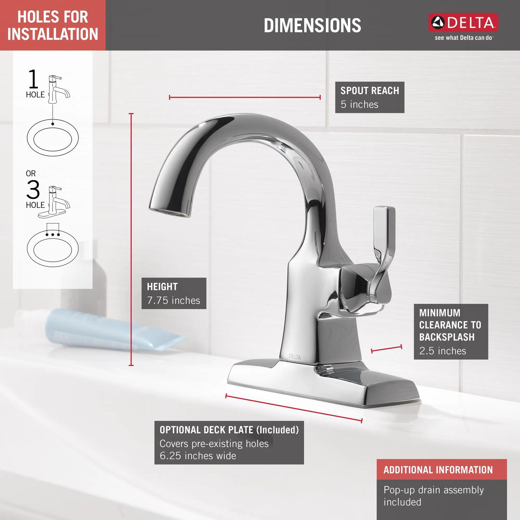Single Handle Bathroom Faucet
