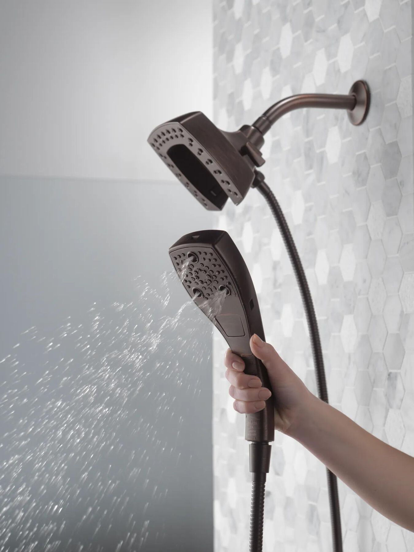 H<sub>2</sub>Okinetic&reg; In2ition&reg; 5-Setting Two-in-One Shower (Recertified)