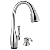 Single Handle Pull-Down Kitchen Faucet with Touch2O&reg; Technology and Soap Dispenser