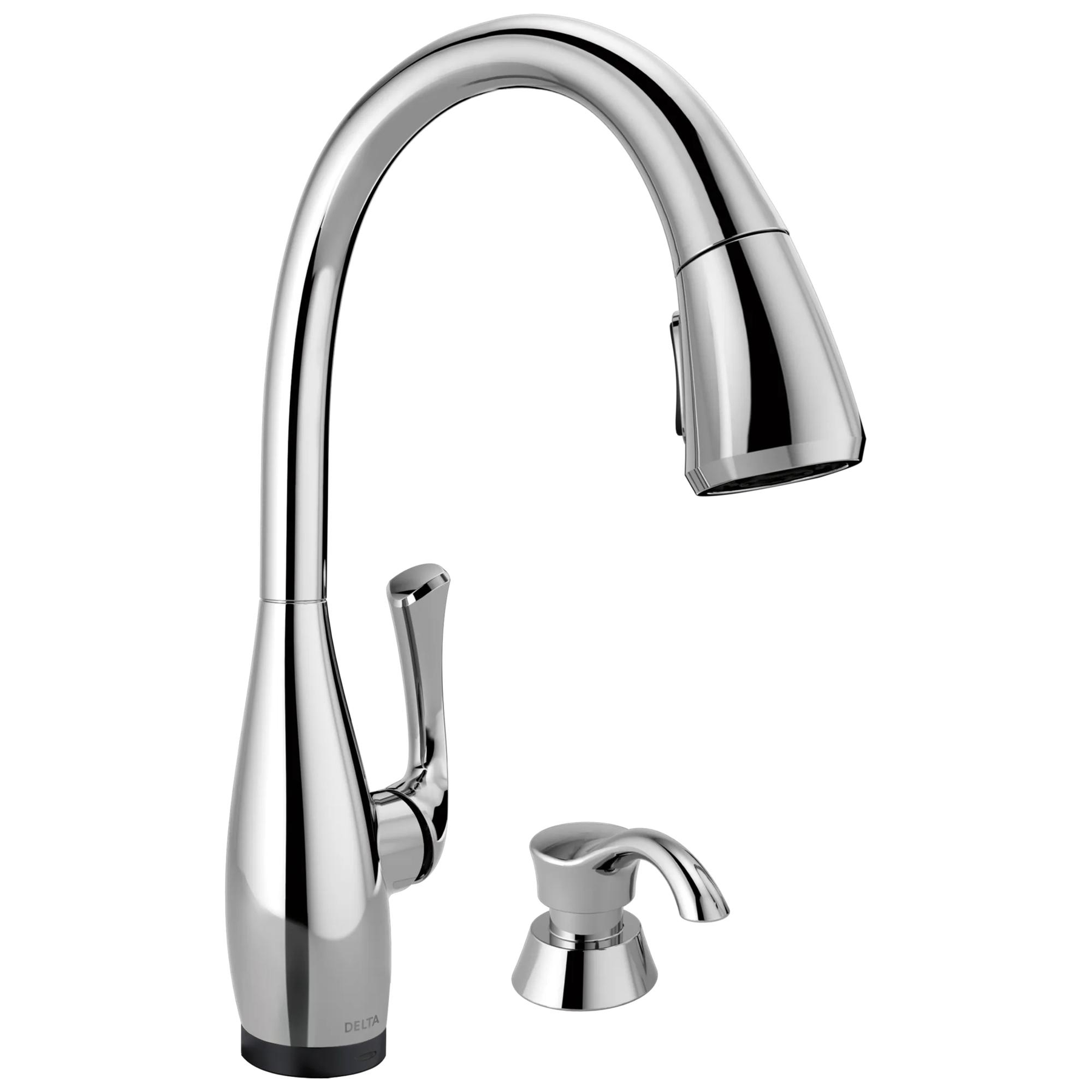 Single Handle Pull-Down Kitchen Faucet with Touch2O&reg; Technology and Soap Dispenser