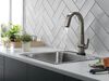 Single Handle Pull Down Bar/Prep Faucet With Touch<sub>2</sub>O Technology