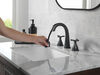 Two Handle Widespread Pull Down Bathroom Faucet