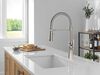 Single Handle Pull-Down Kitchen Faucet With Spring Spout