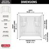 60" x 32" Bathtub Wall Set
