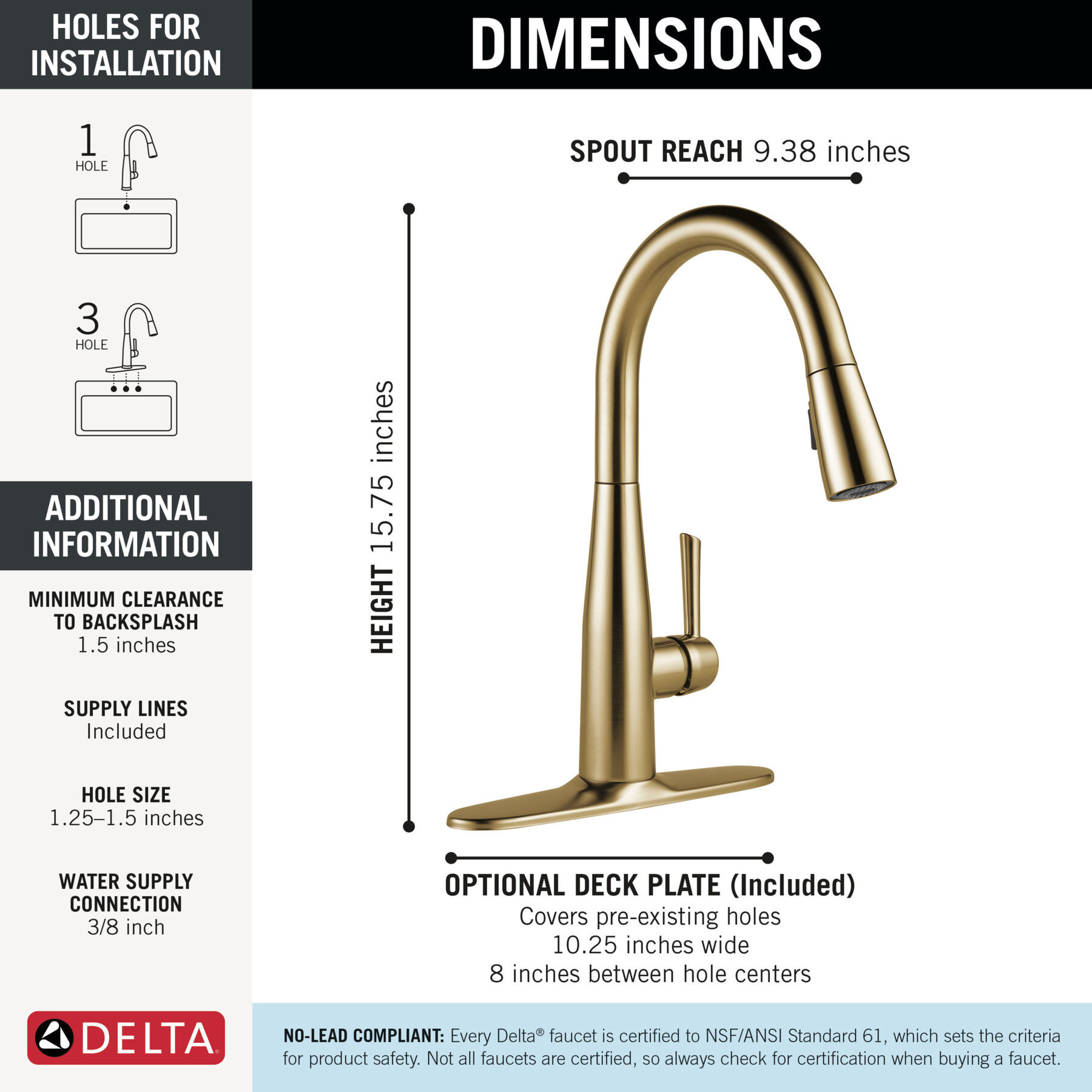 Single Handle Pull-Down Kitchen Faucet