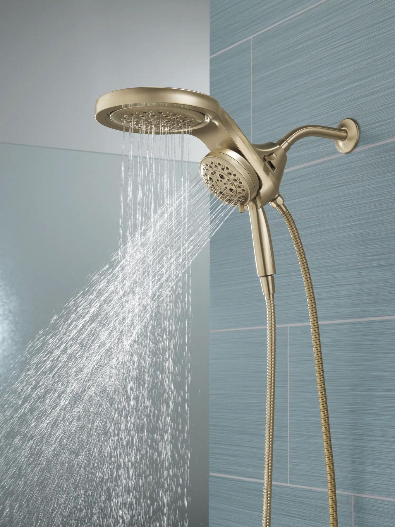 HydroRain&reg; H<sub>2</sub>Okinetic&reg; 5-Setting Two-in-One Shower Head