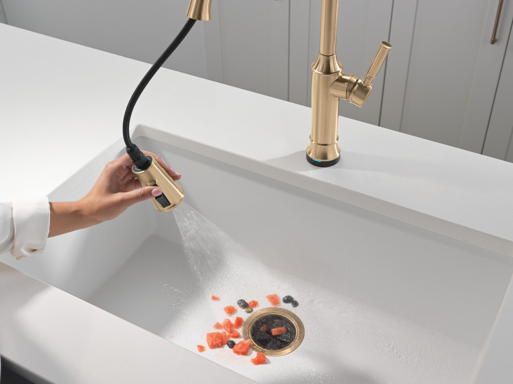 Pull-Down Kitchen Single Handle with Soap Dispenser Bundle