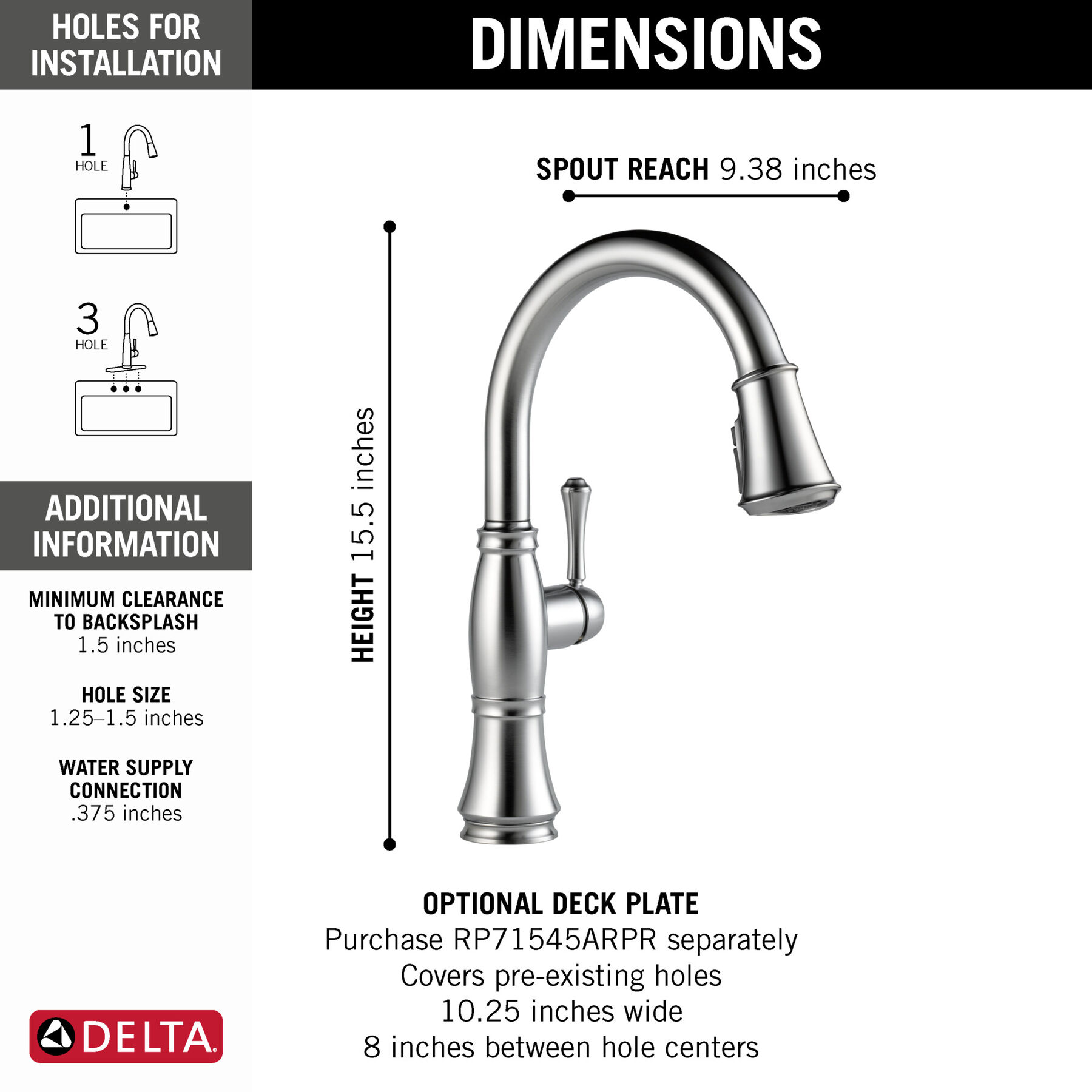 Single Handle Pull-Down Kitchen Faucet