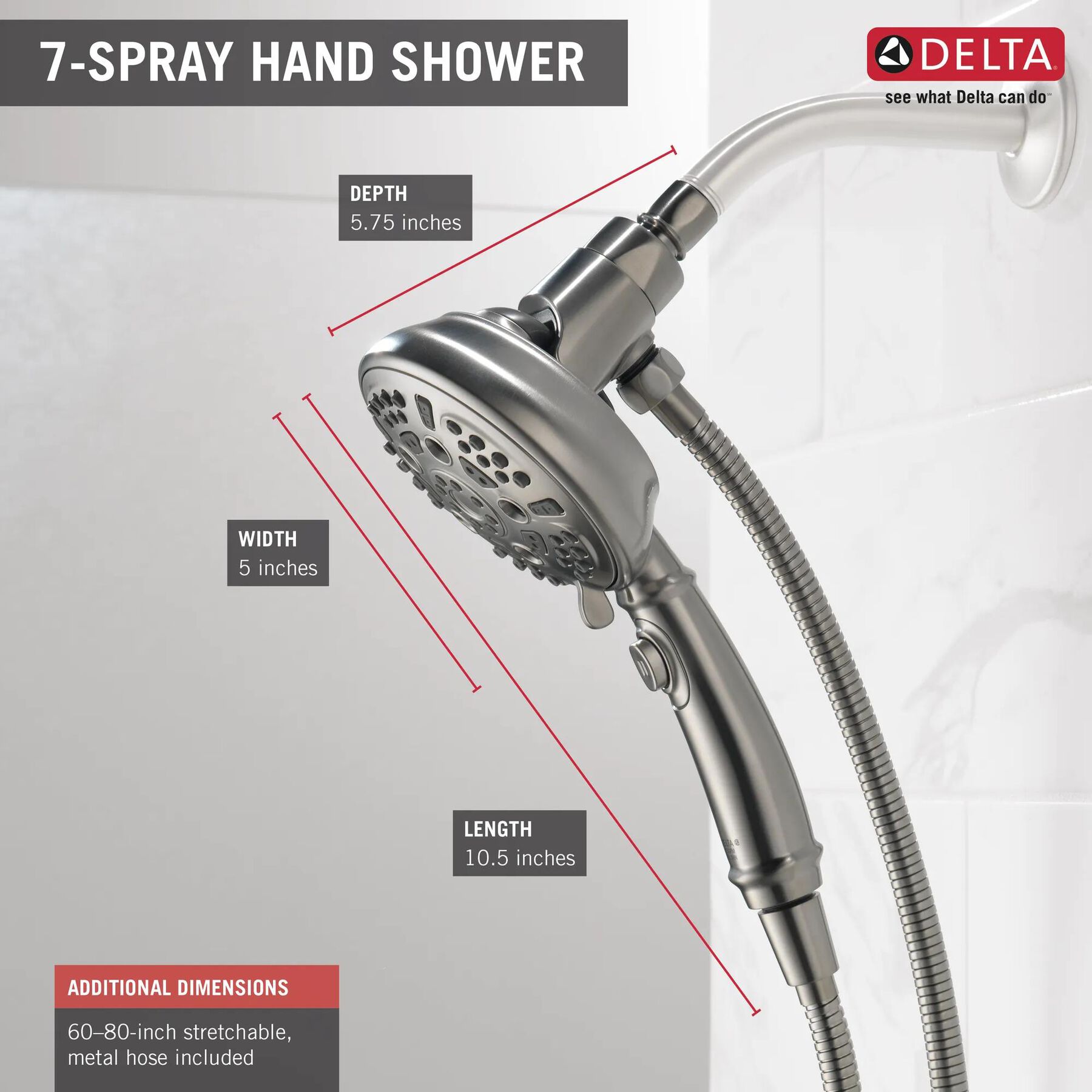 SureDock&trade; 7-Setting Hand Shower
