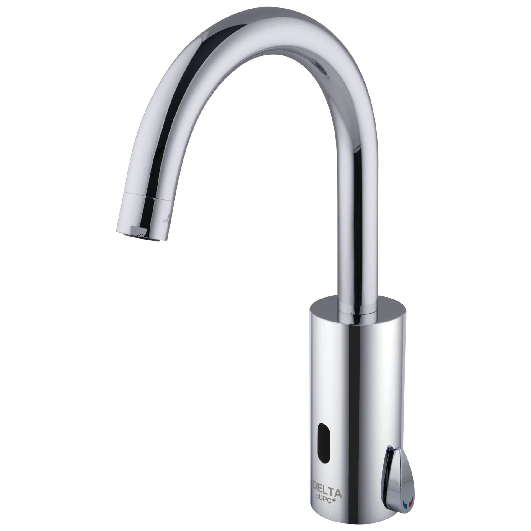 Wallmount Electronic Gooseneck Faucet HW Smooth End W/ Mixer