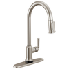 Single Handle Kitchen Pull-Down Faucet With Touchless Technology