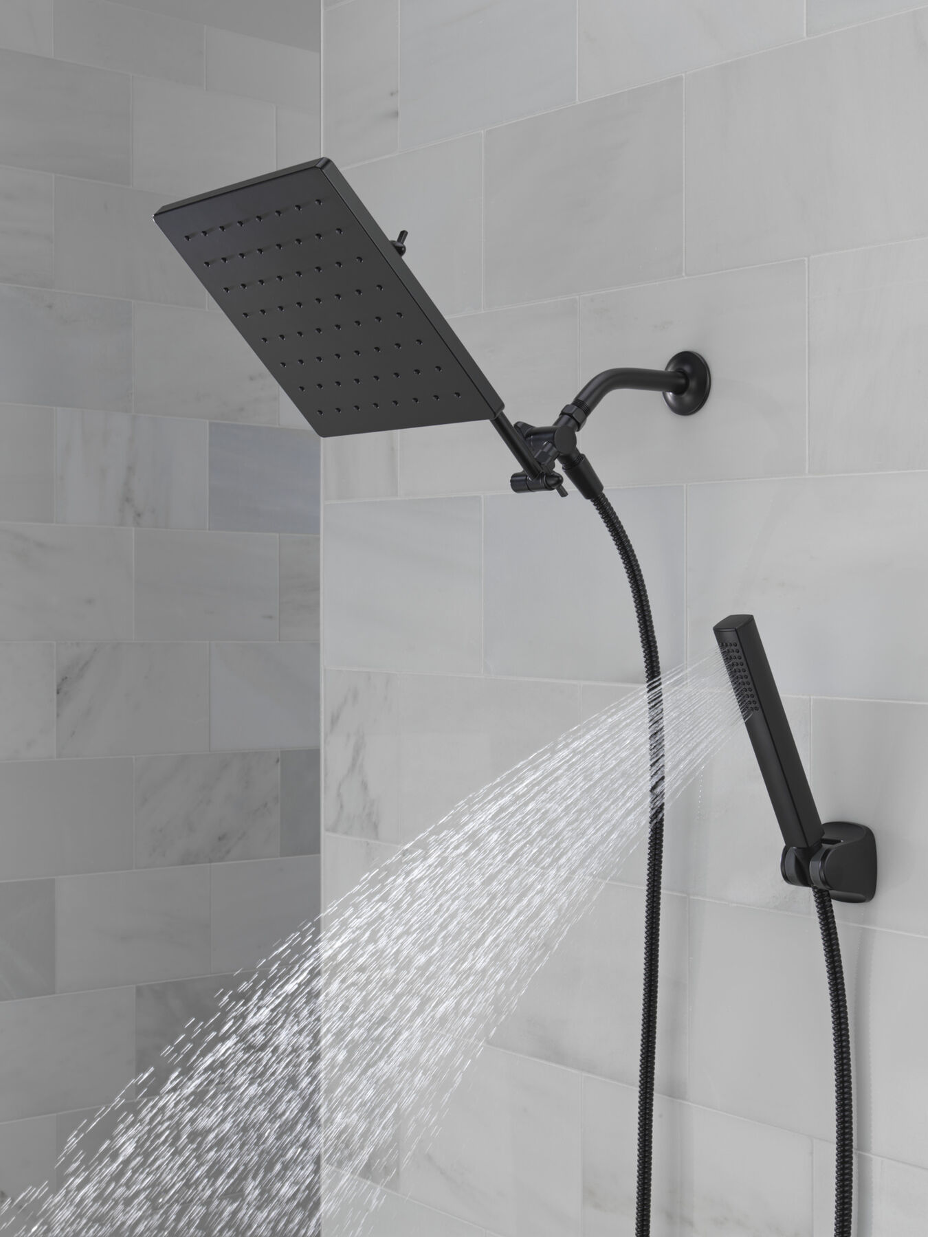 10 inch Raincan Shower Head & Hand Held Combo with Adjustable Extension Arm