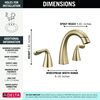 Two Handle Widespread Pull-Down Bathroom Faucet (Recertified)