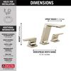 Two Handle Widespread Bathroom Faucet