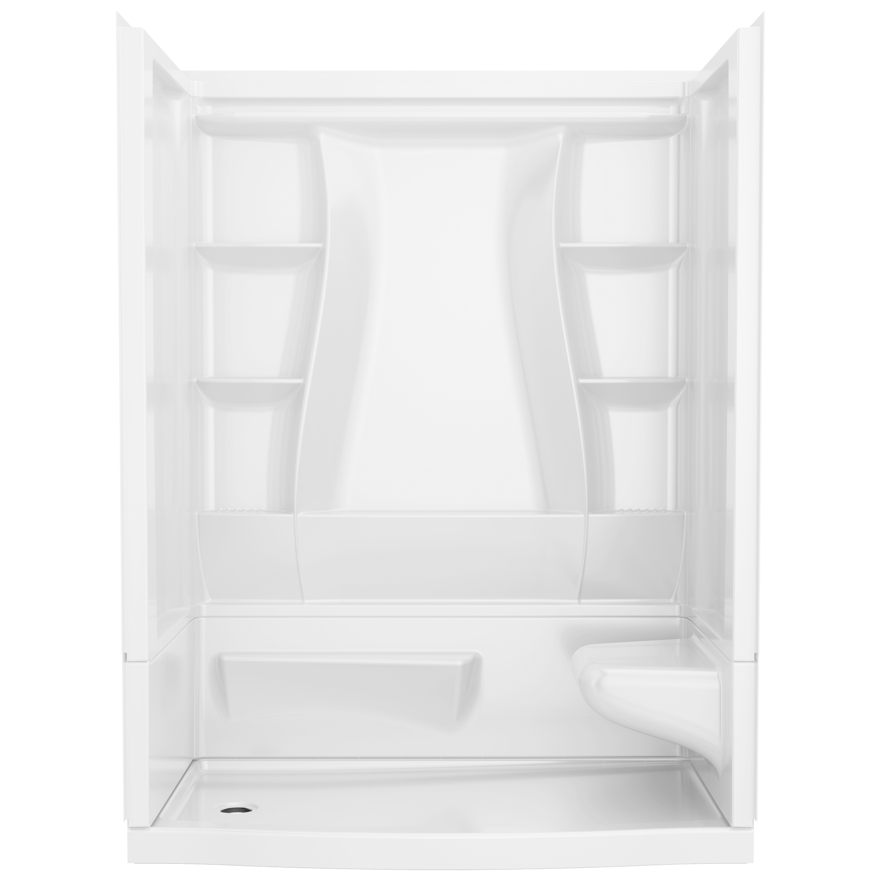 60x32 Alcove Shower Bundle - Right Seat Left Drain Curve
