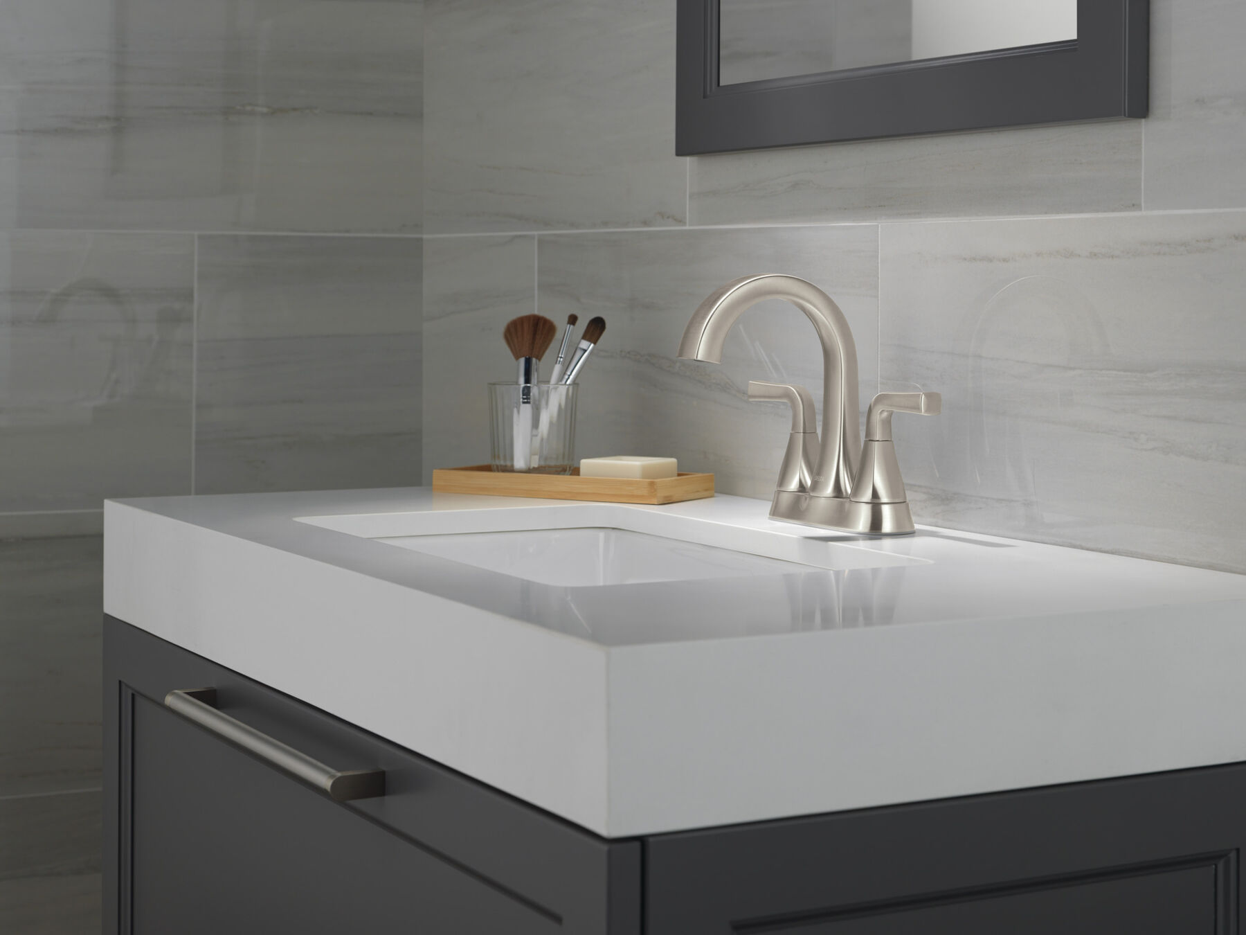 Two Handle Centerset Bathroom Faucet