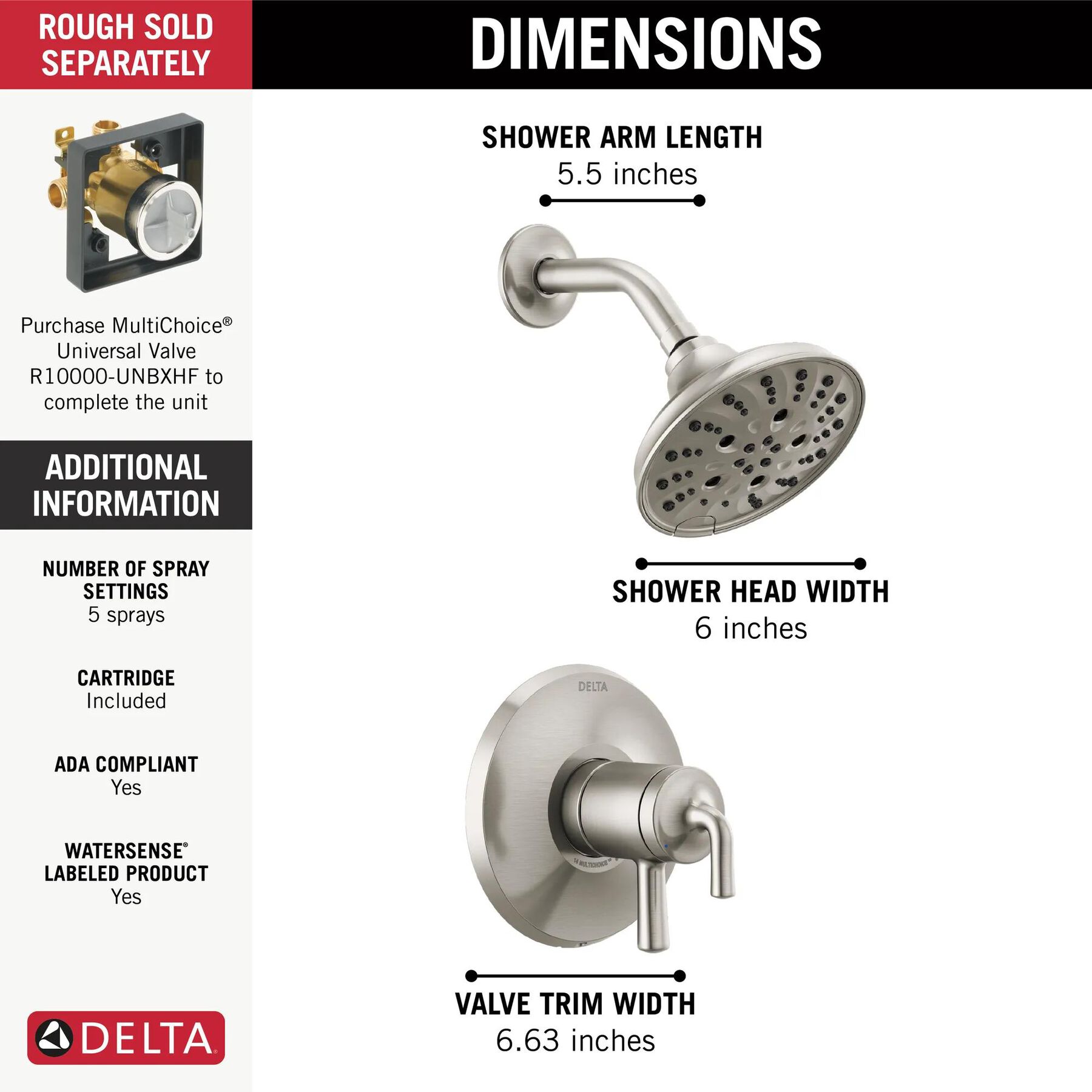 Monitor 17 Series Shower Trim
