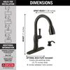 Single Handle Pull-Down Kitchen Faucet with Touch2O Technology and Soap Dispenser