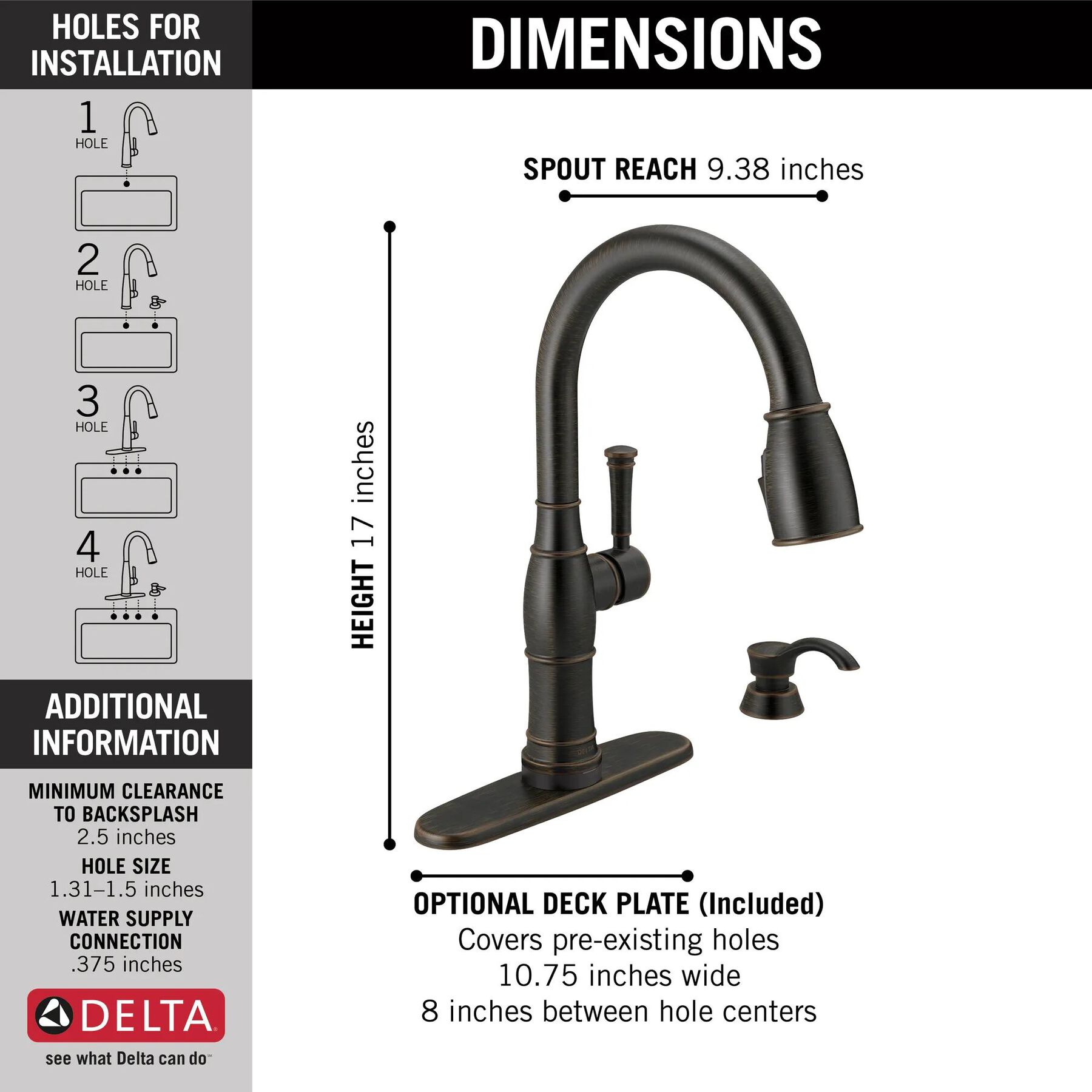 Single Handle Pull-Down Kitchen Faucet with Touch2O Technology and Soap Dispenser