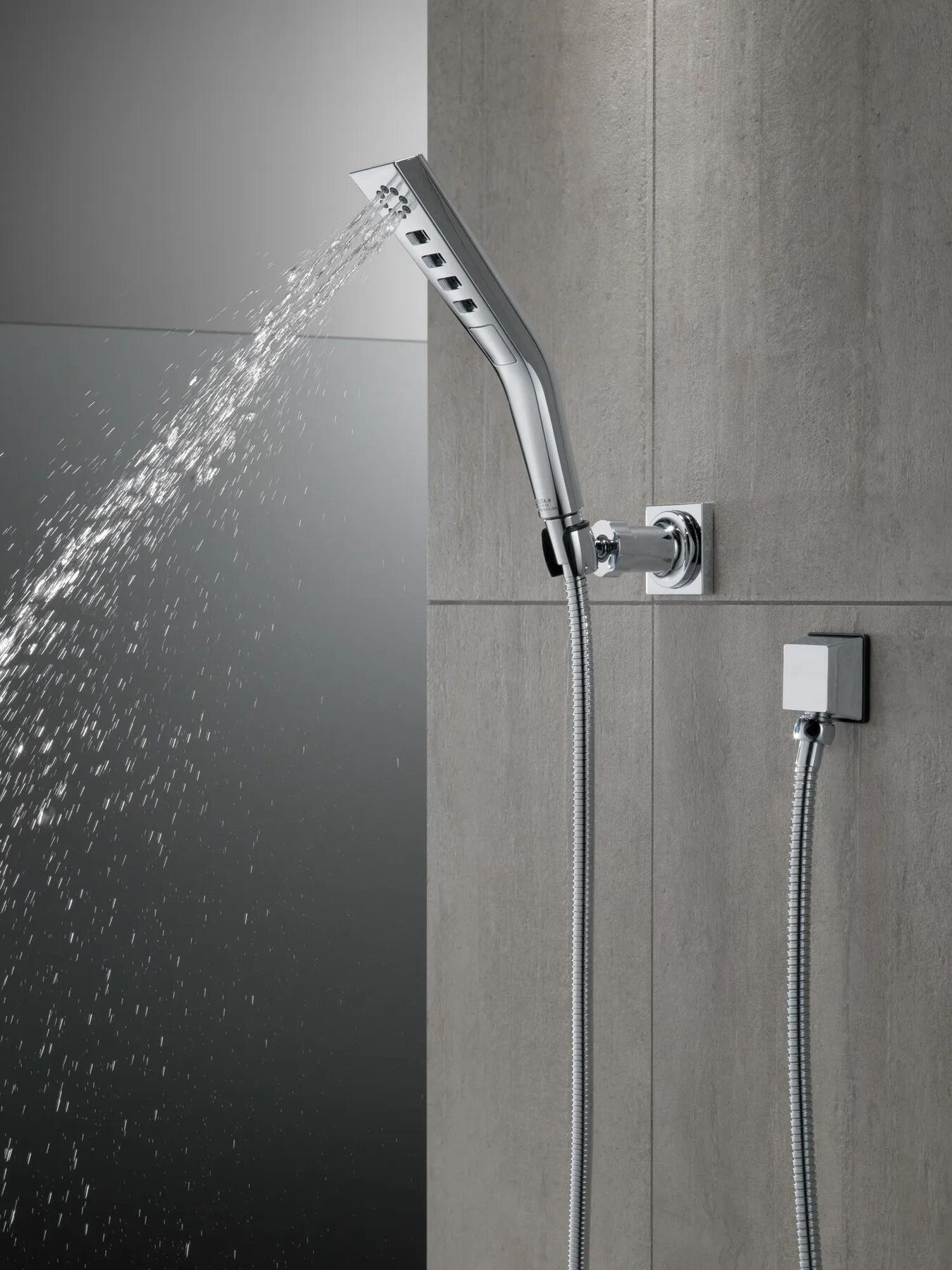 H<sub>2</sub>Okinetic&reg; 3-Setting Wall Mount Hand Shower