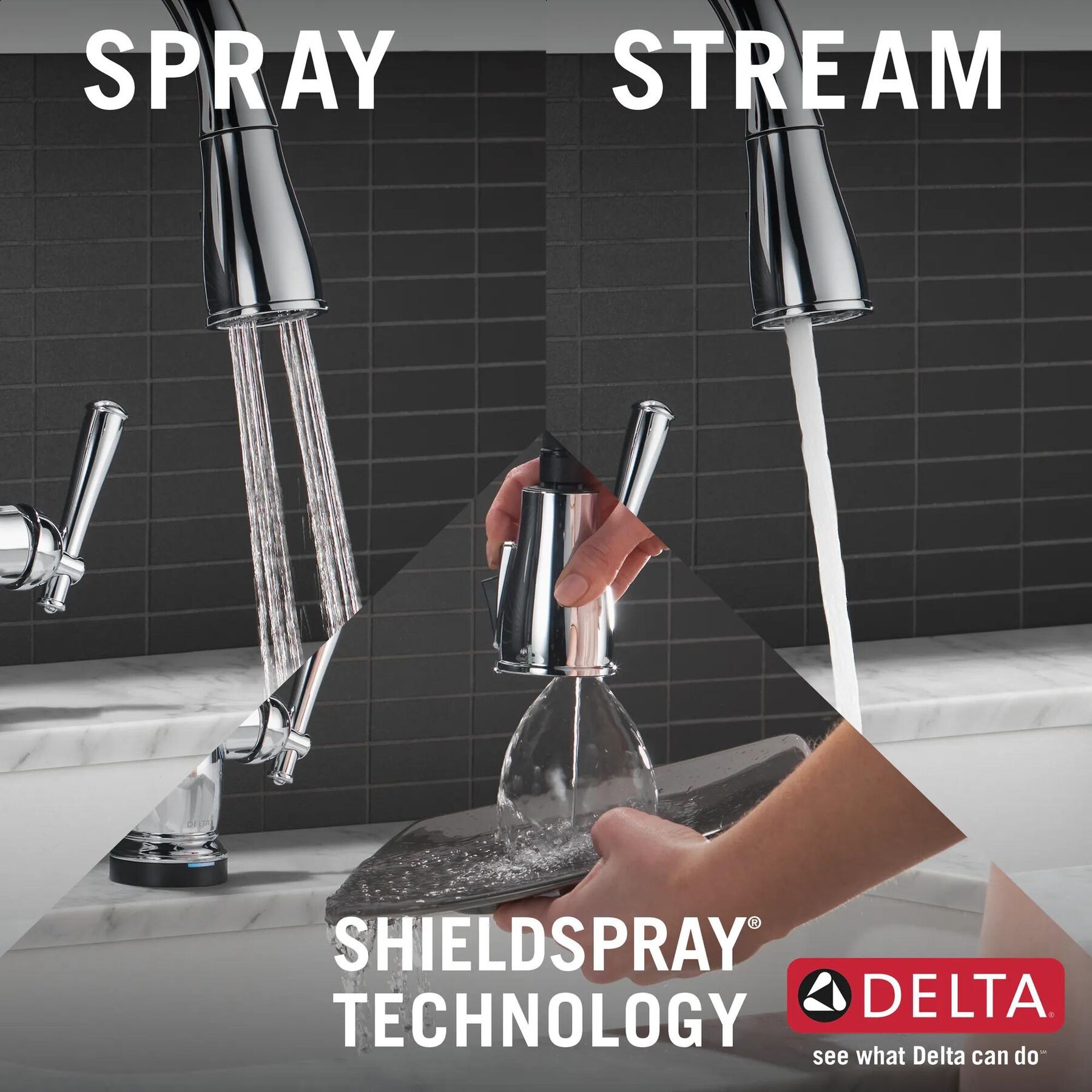 Single Handle Pull-Down Kitchen Faucet with Touch2O&reg; and ShieldSpray&reg; Technologies