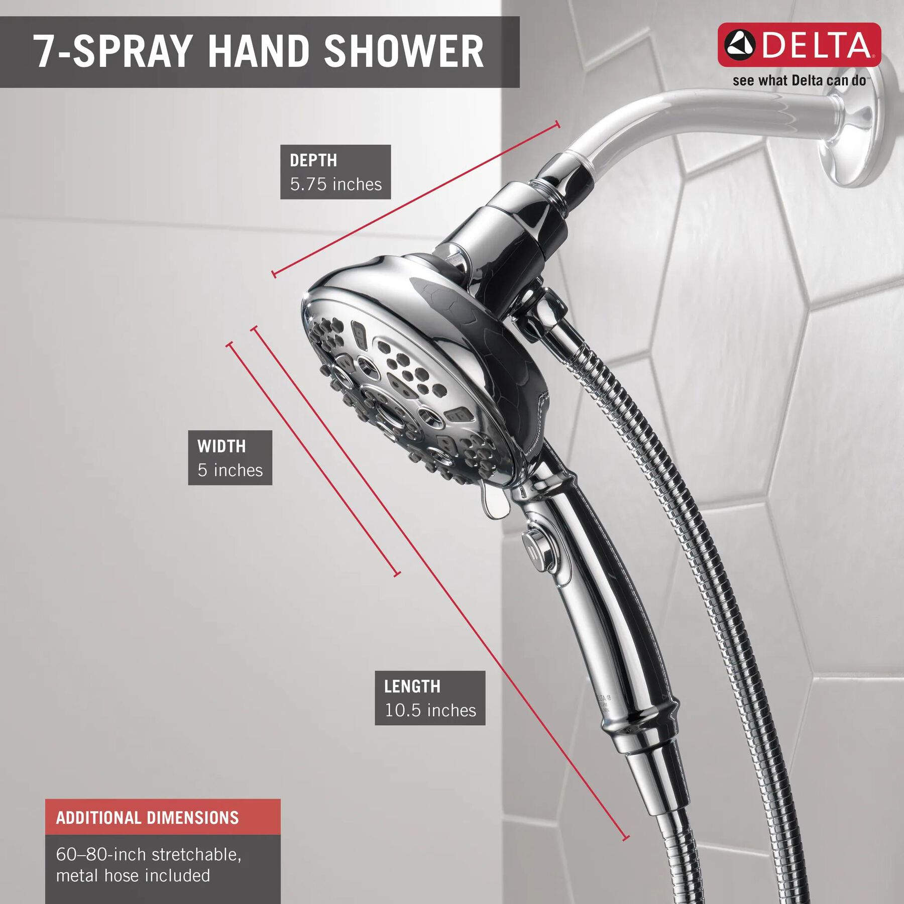 SureDock&trade; 7-Setting Hand Shower